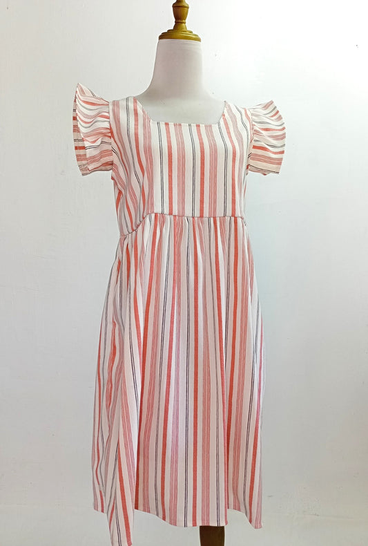 CARLA MINI DRESS (Pink Stripes)